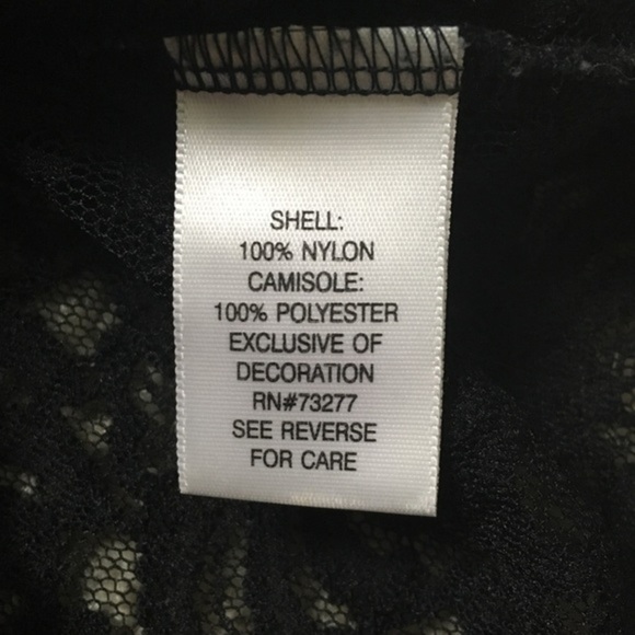 Apt 9 Lacy Black Long Sleeve Shirt - Picture 4 of 5